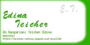 edina teicher business card